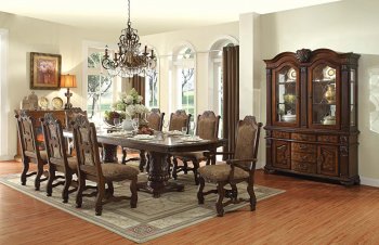 Thurmont Dining Table 7Pc Set 5052 in Cherry by Homelegance [HEDS-5052-118 Thurmont Set]