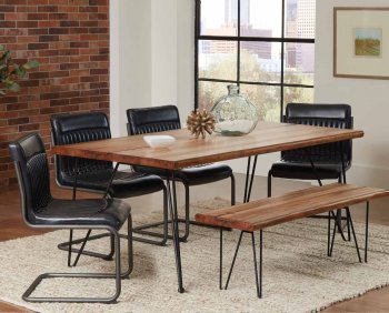 Chambler Dining Table 122231 in Honey by Coaster with Options [CRDS-122231-122192 Chambler]