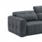 Prescott Power Motion Sofa in Dark Gray Leather by J&M w/Options