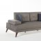 Ornella Vena Gray Sofa Bed in Fabric by Bellona w/Options