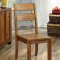 Frontier CM3603T Dining Table 5Pc Set in Dark Oak w/Options