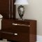 Volare Bedroom in High Gloss Walnut by At Home USA w/Options