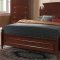 Leila Bedroom 5Pc Set in Brown Cherry by Global w/Options