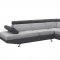 U9785 Sectional Sofa in Light Gray & Dark Gray Fabric by Global