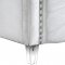 Rosie Upholstered Bed in White Velvet Fabric by Meridian