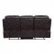 Perfiel Motion Sofa & Loveseat LV00066 Dark Brown Leather - Acme