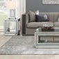 Hollywood Glam-T1201C Coffee Table 3Pc Set in Silver by Global