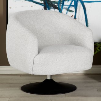 Dave Swivel Accent Chair Set of 2 905739 Beige Boucle by Coaster