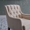 Pearle Accent Armchair in Cream Fabric by Bellona