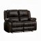 Zuriel Motion Sofa LV52280 in Brown PU by Acme w/Options