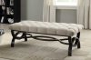 Marlena Bench 4768FA in Neutral Fabric by Homelegance