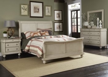 Rustic Traditions II Bedroom 5Pc Set 689-BR in Rustic White [LFBS-689-BR-Rustic-Traditions-II]