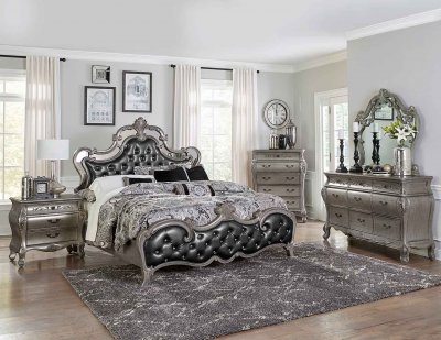 Brigette Bedroom 1681 Set in Silver-Gray by Homelegance