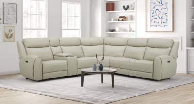 6217L Power Reclining Sectional Sofa in Leather by J&M