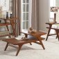 Saluki Coffee & 2 End Table Set 3602-30 in Brown by Homelegance