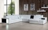 Polaris Sectional Sofa in White Bonded Leather by VIG Furniture