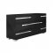 Volare Bedroom in High Gloss Black by At Home USA w/Options