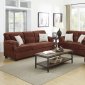 F7915 Sofa, Loveseat & Chair Set in Chocolate Fabric by Poundex