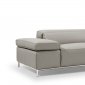 I800 Sofa in Light Grey Leather by J&M