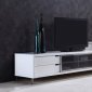 Duke TV Stand in High Gloss White Lacquer by Casabianca