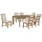 Bruner Dining Set 5Pc 109101 in Natural Brown by Coaster