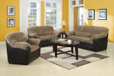 Connell Sofa in Brown Corduroy & Dark Bycast by Acme Furniture