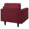 Empress Sofa in Red Fabric by Modway w/Options