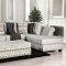 Pasquale Sectional Sofa SM5150 -Gray Linen-Like Fabric w/Options