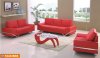 7240 Sofa in Red Bonded Leather by American Eagle Furniture