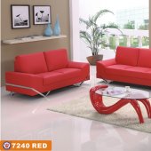 7240 Sofa in Red Bonded Leather by American Eagle Furniture