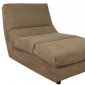 Mocha Fabric Modern Elegant Chaise Lounger