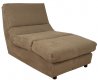 Mocha Fabric Modern Elegant Chaise Lounger