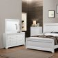 Lima 5Pc Bedroom Set in White Finish by Chintaly w/Options