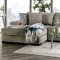 Sigge Sectional Sofa SM9110 in Light Gray Fabric w/Options