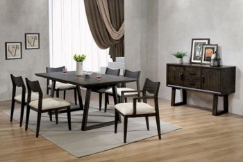 Meridian 5Pc Dining Set CM3398T in Dark Walnut w/Options [FADS-CM3398T-Meridian]