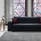 Cream Leatherette Modern Sectional Sofa w/Optional Ottoman