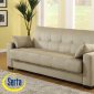 Delux Olive Microfiber Upholstery Multifunctional Sofa Bed