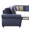 Kendrik Sectional Sofa 501545 in Blue Fabric by Coaster