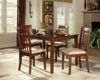 Burnished Cherry Finish Modern Elegant Dinette [HEDS-5334-48-Benford]