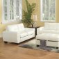 G207 Sofa & Loveseat in White Bonded Leather by Glory w/Options