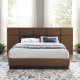 Caima Platform Queen Bed in Walnut by Modway