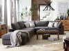 Serene Sectional Sofa 551324 in Charcoal by Coaster w/Options