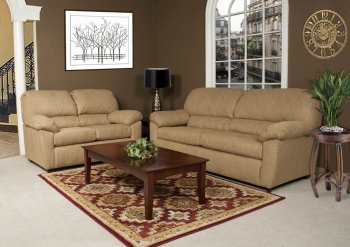 Sand Fabric Modern Sofa & Loveseat Set w/Options [CHFS-AC-8050-623-AmbitionSand]