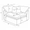 Raleigh Sectional Sofa 551754 Gray Boucle by Coaster w/Options