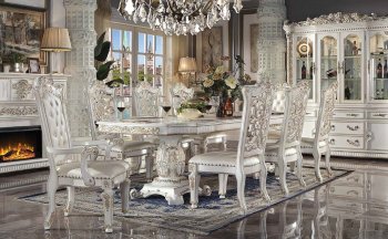 Vendome Dining Table DN01351 in Antique Pearl by Acme w/Options [AMDS-DN01351 Vendome]