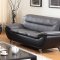 1074 Sofa in Grey & Black Faux Leather w/Options