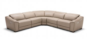 Nova Power Motion Sectional Sofa in Tan Leather by J&M [JMSS-Nova Tan]