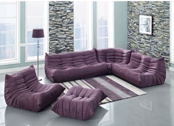 Waverunner EEI-901-PRP Sofa in Purple by Modway w/Options [MWS-EEI-901-PRP-Waverunner]