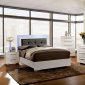 Clementine CM7201 Bedroom Set in White & Gray w/Options