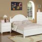 White Finish Stylish Kids Bedroom w/Optional Casegoods